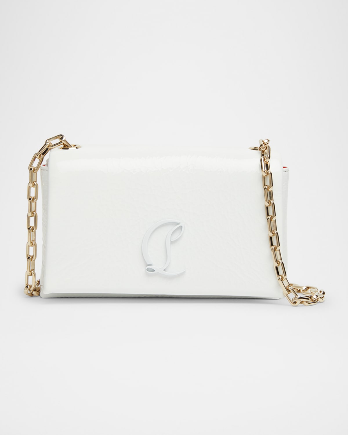 Shop Christian Louboutin Loubi54 Small Clutch Bag In Naplak Leather
