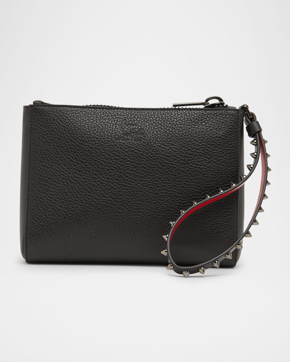 Christian Louboutin Cabata Mini Pouch Wristlet In Leather