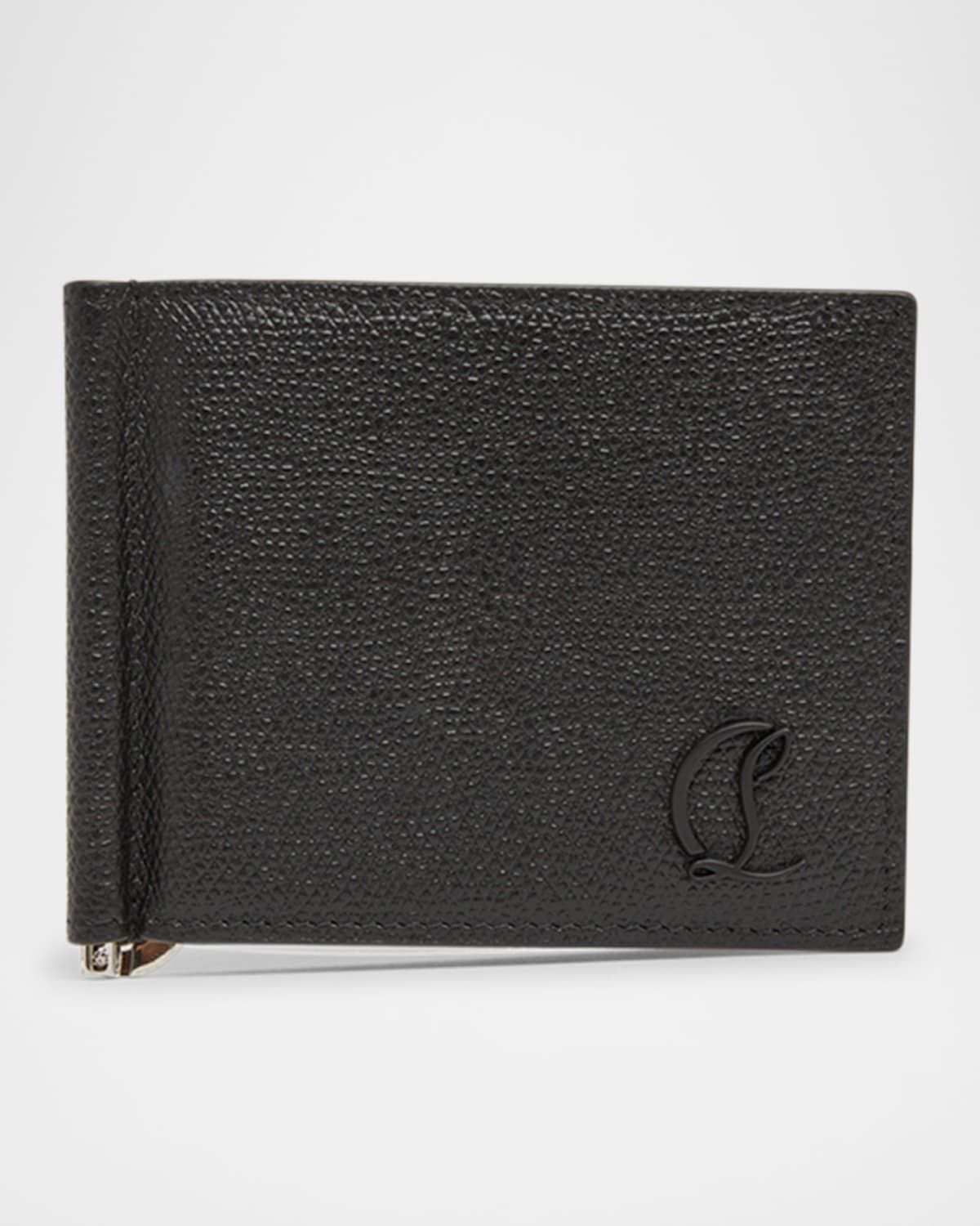Christian Louboutin Men's Mooncrest Leather Money Clip Wallet