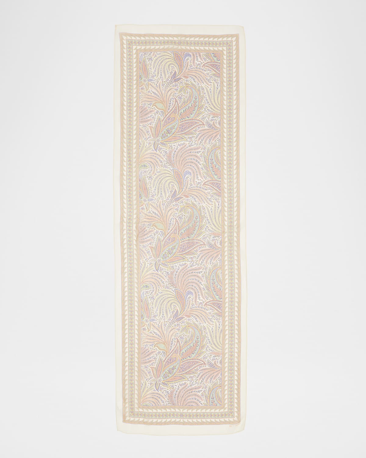 ETRO TOSCA PAISLEY-PRINT SILK SCARF 