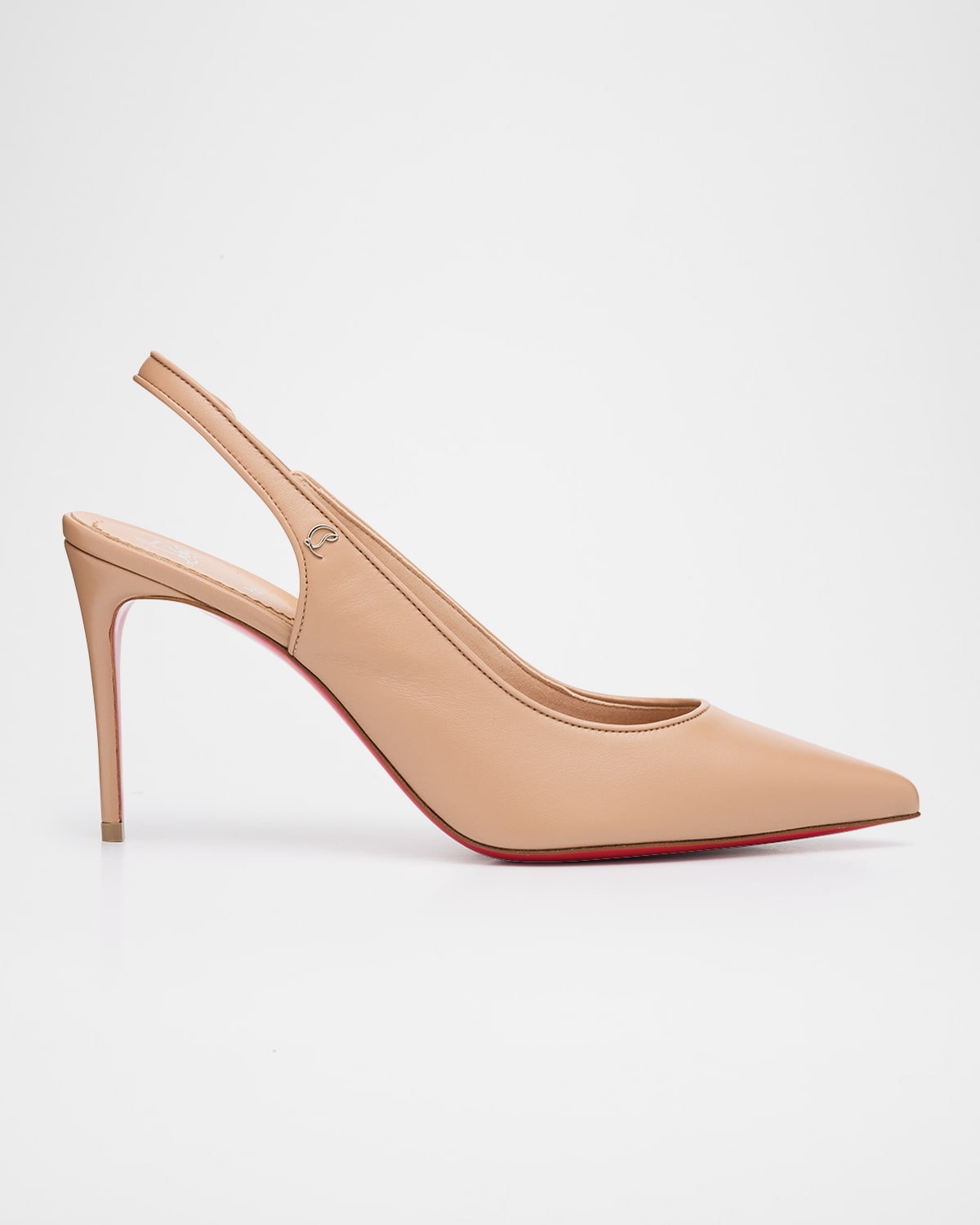 Christian Louboutin Sporty Kate Leather Red Sole Slingback Pumps