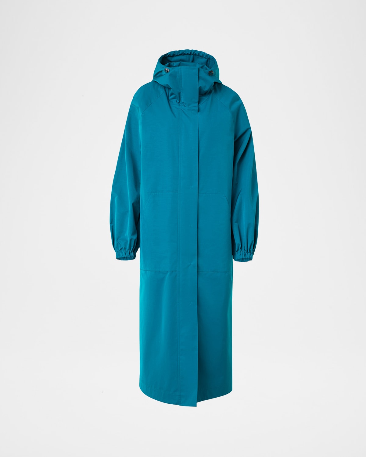 Zachary Water-Resistant Techno Gabardine Long Coat
