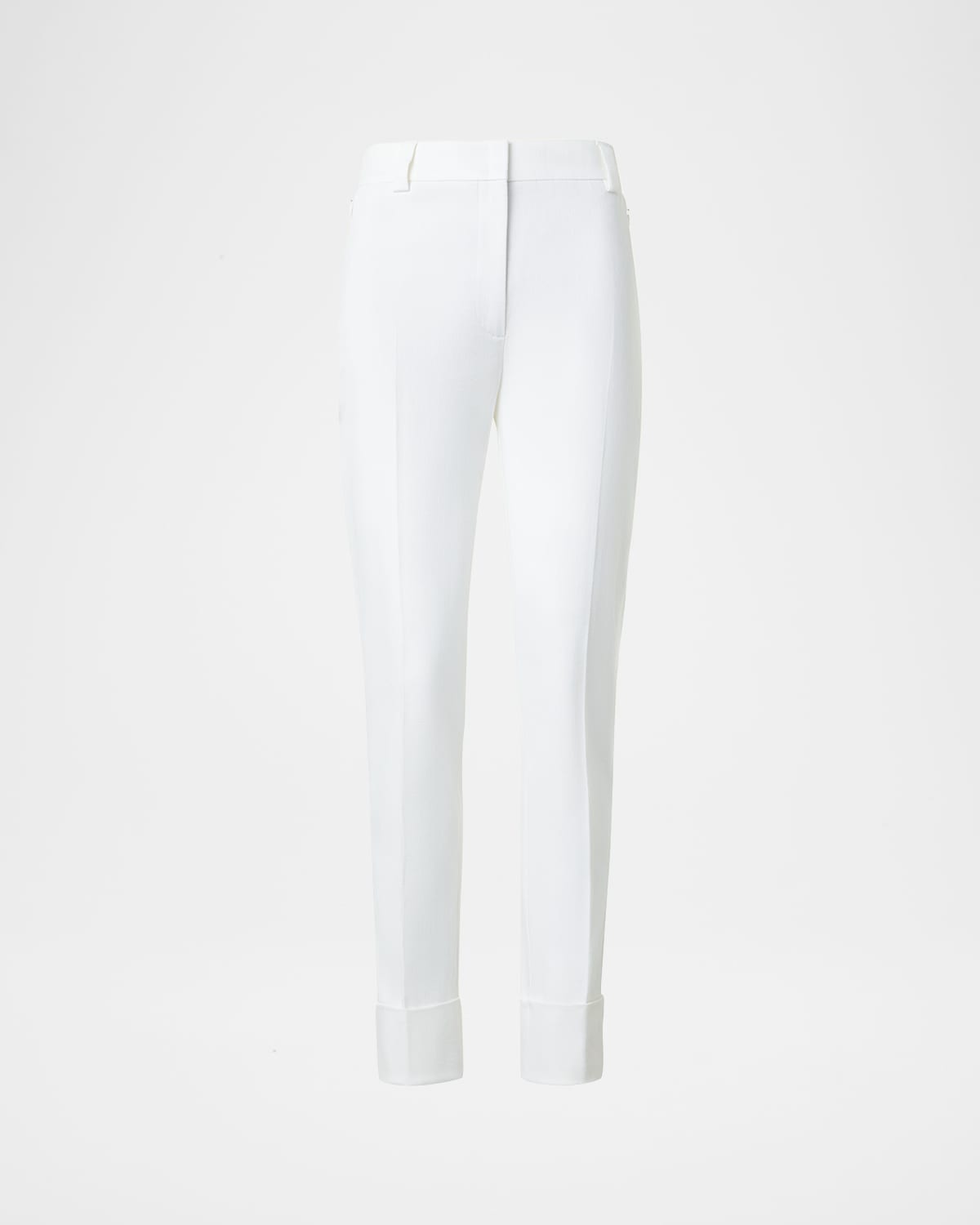 AKRIS MAXIMA COTTON DENIM STRETCH CROPPED PANTS 