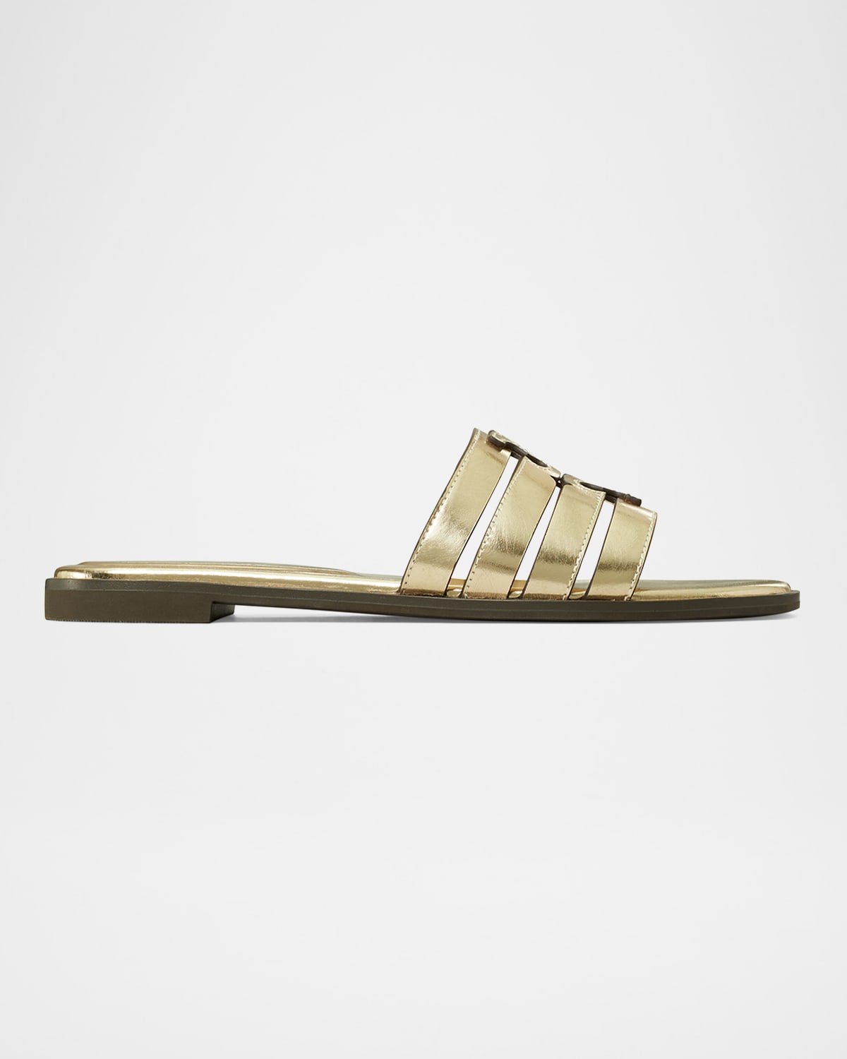 Tory Burch Ines Slide In Spark Gold  Spark Gold