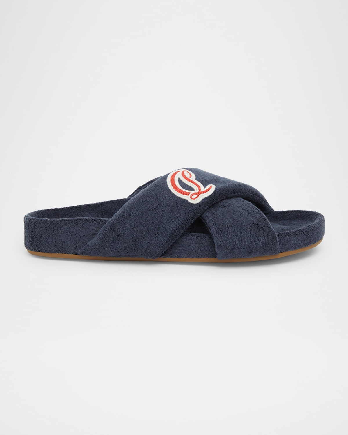 Men's Bizzu Sponge Cotton Criss-Cross Slides