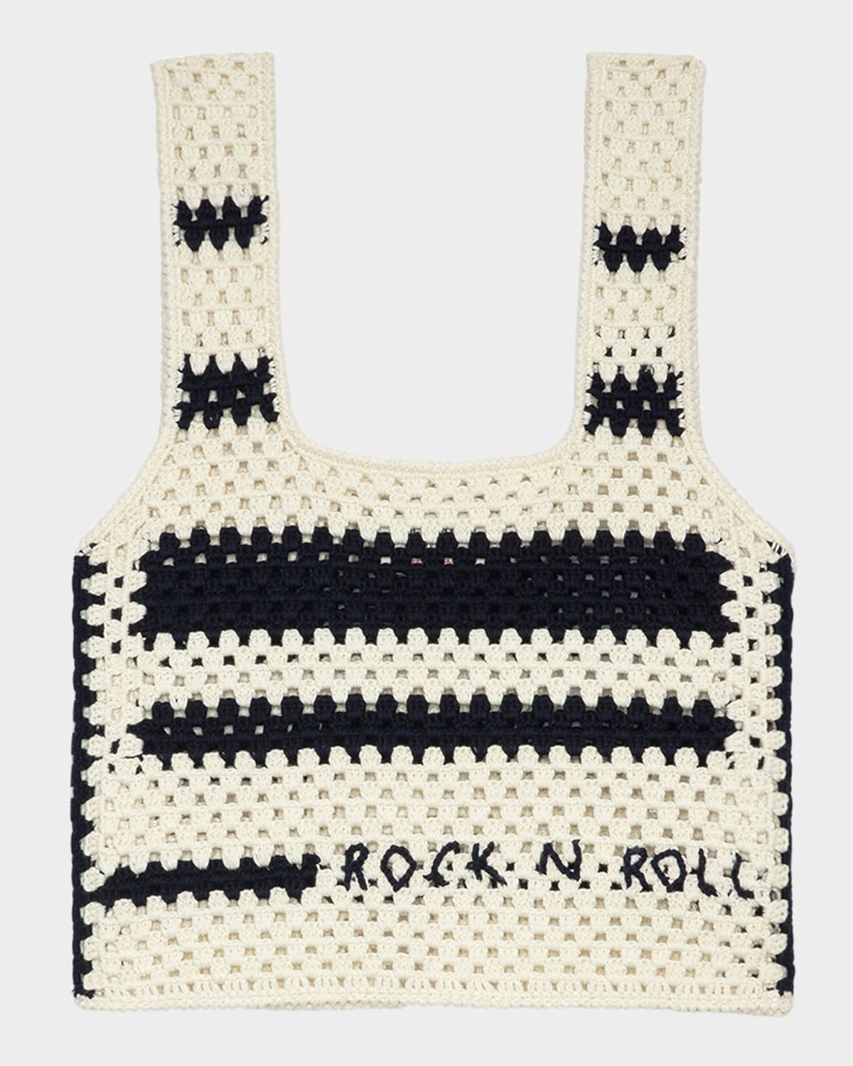 Dillie Embroidered Crochet Tank Top