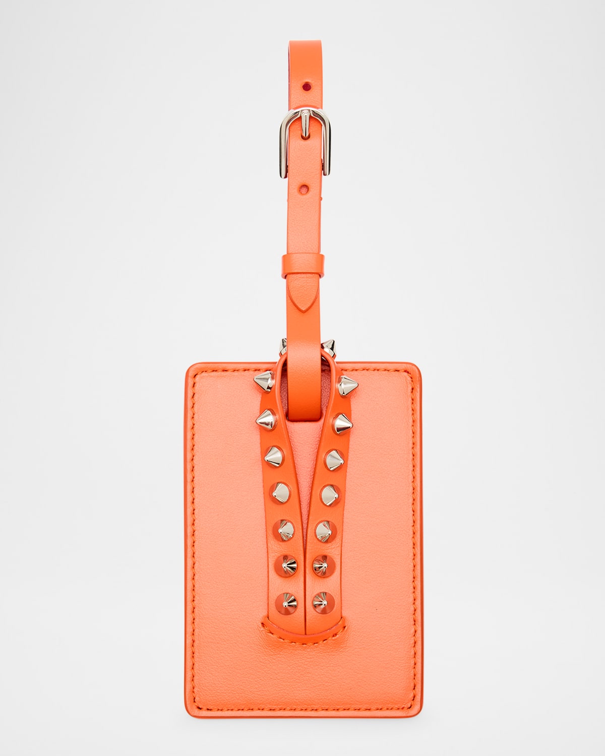 Cabata Leather Luggage Tag with Spikes