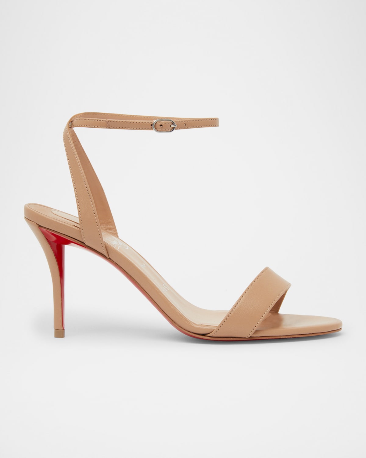 Christian Louboutin Miss Z Leather Red Sole Sandals In Pink