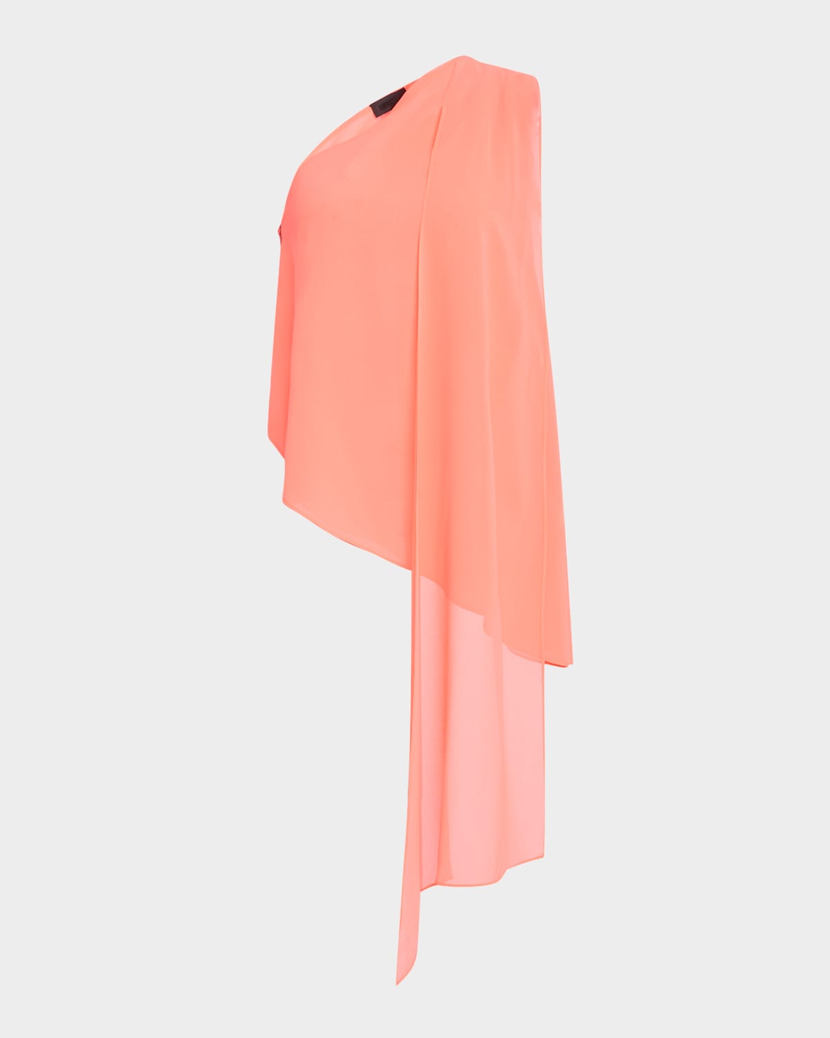 One-Shoulder Georgette Asymmetric Top