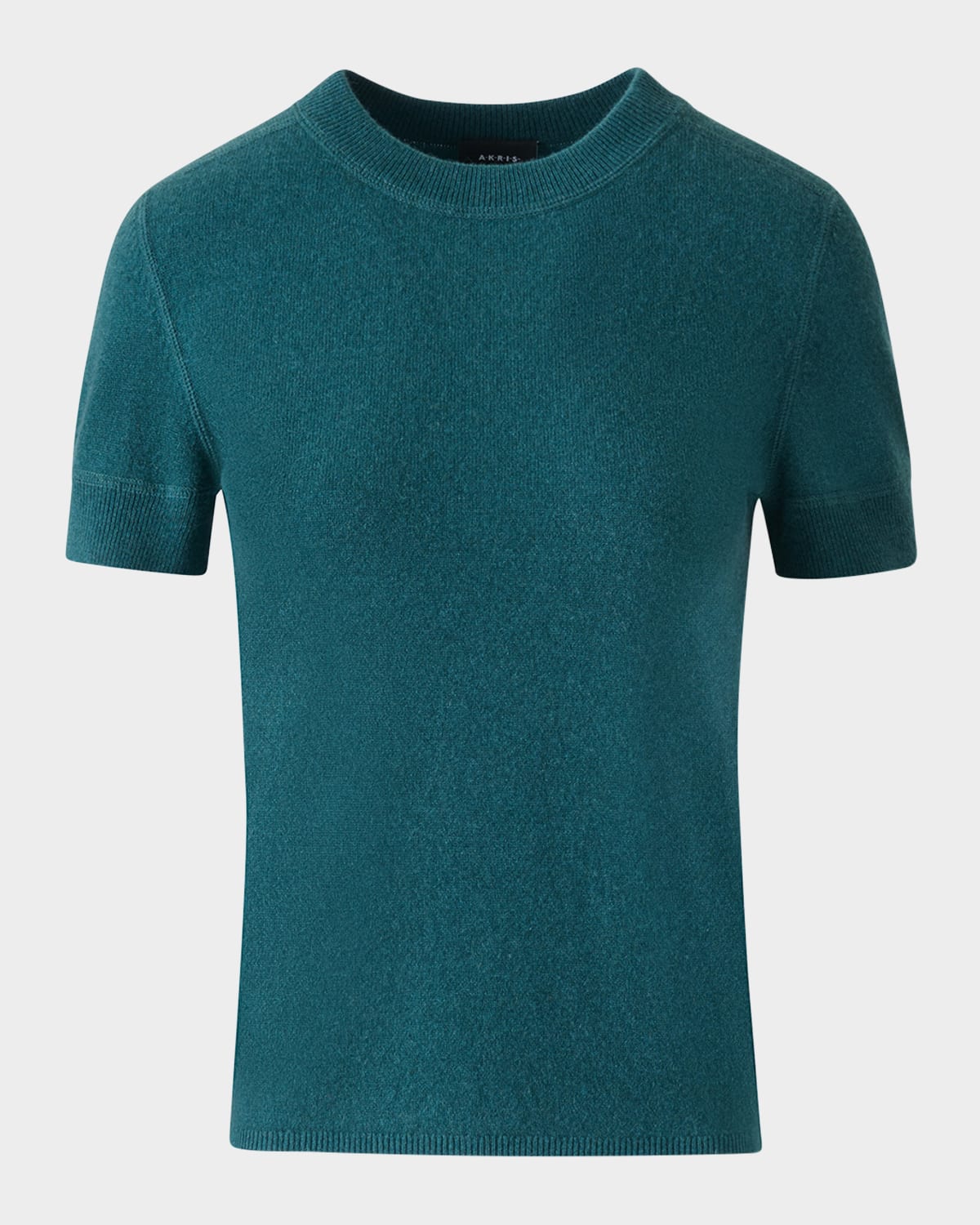 Short-Sleeve Cashmere Sweater