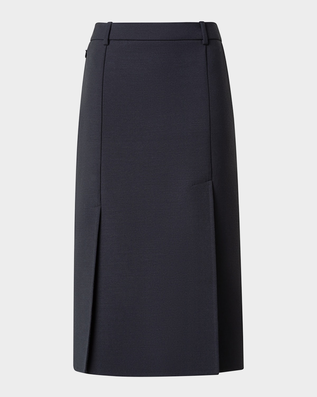 Double-Face Wool Pencil Skirt
