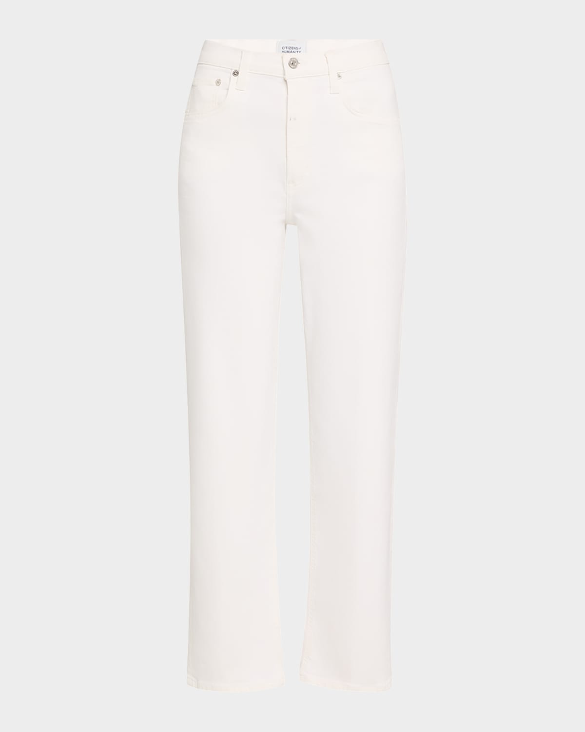 Citizens Of Humanity Palma High Rise Straight Leg Jeans In Soft White In Soft White