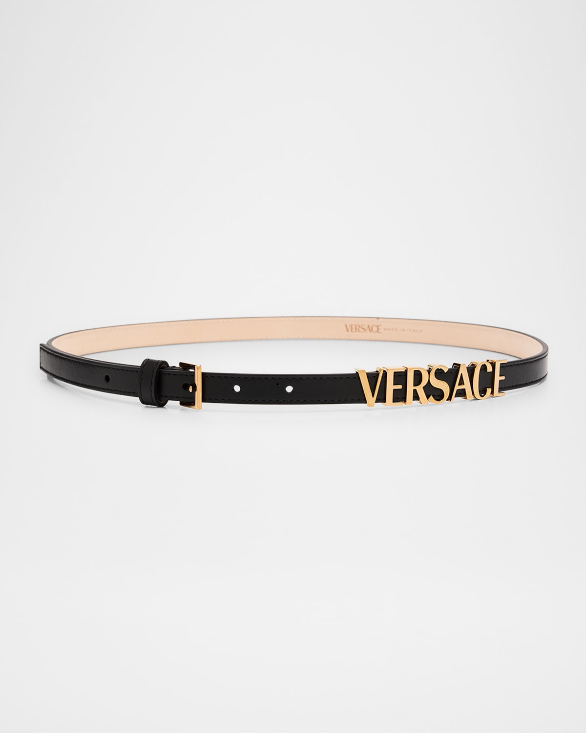 Logo Leather Belt