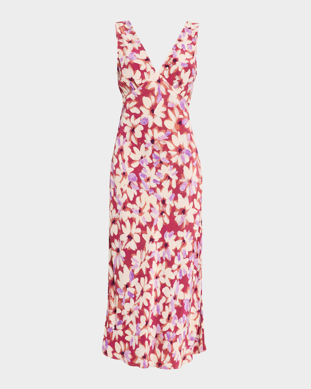 Rails Audrina Floral Print Midi Dress In Amaranth