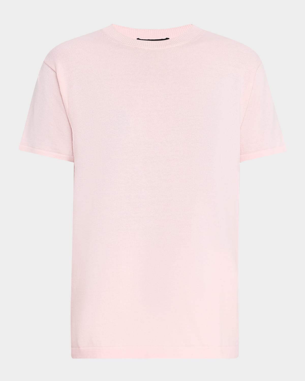Short-Sleeve Cashmere Crewneck Sweater