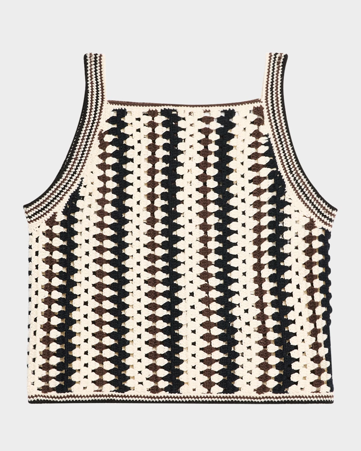 Kerry Striped Crochet Top