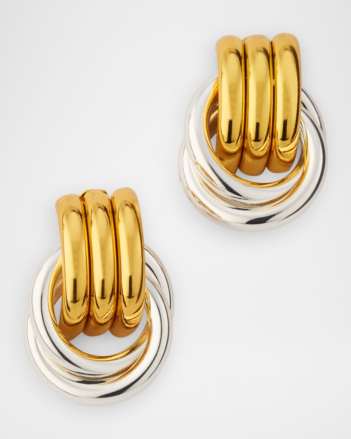 Two-Tone Double Knot Earrings