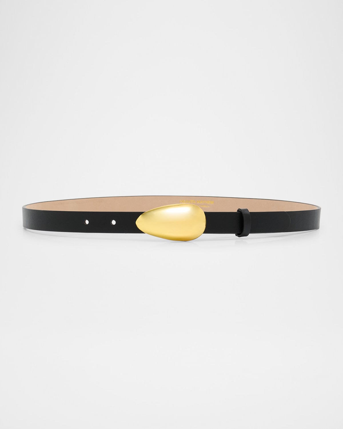 Bean Buckle Leather Belt