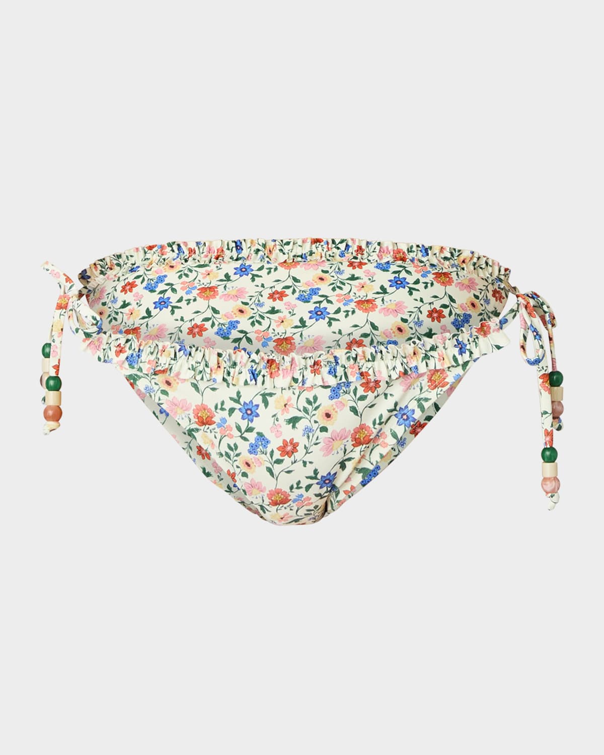 Floral Ruffle Bikini Bottoms