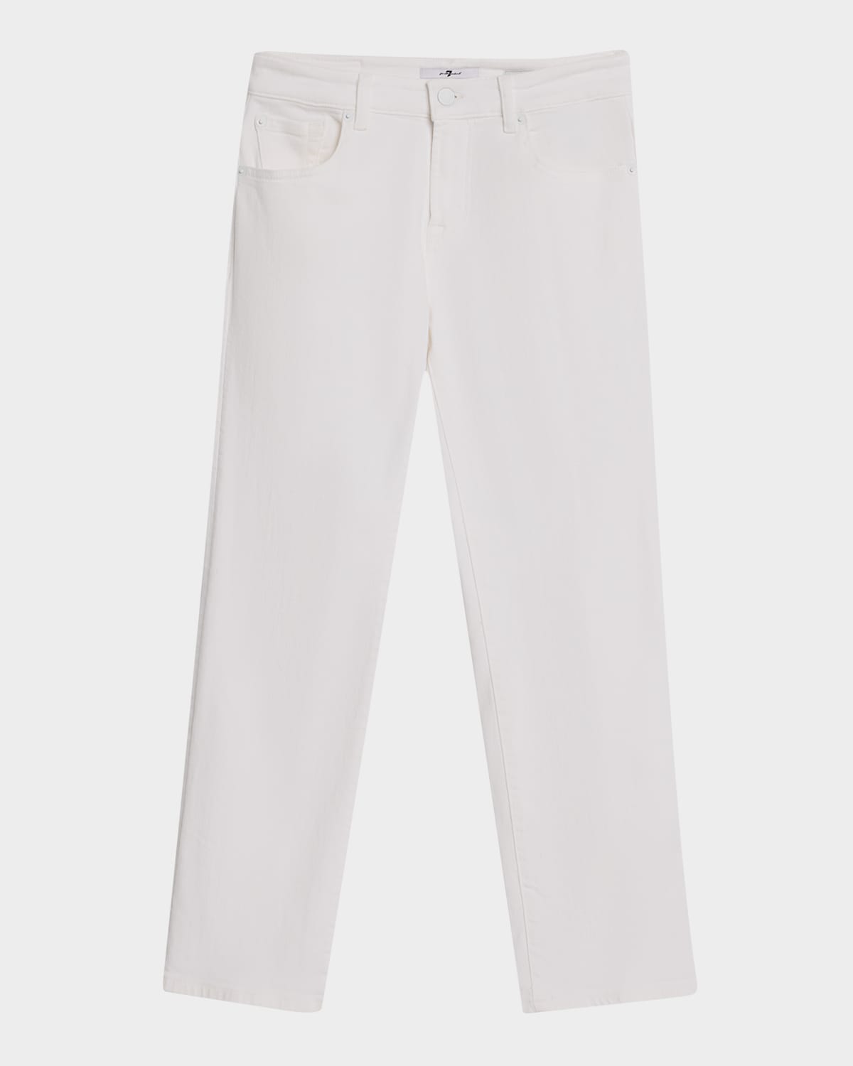 7 For All Mankind Calie Straight Ankle Jeans In Soleil