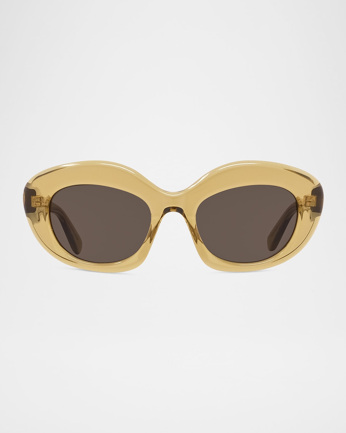 Loewe Curvy Lw40153i Sunglasses In Sdkgrnbrn