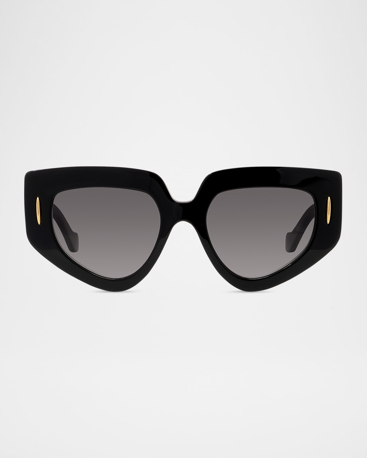 Loewe Anagram Geometric Sunglasses, 51mm In Sblksmkg