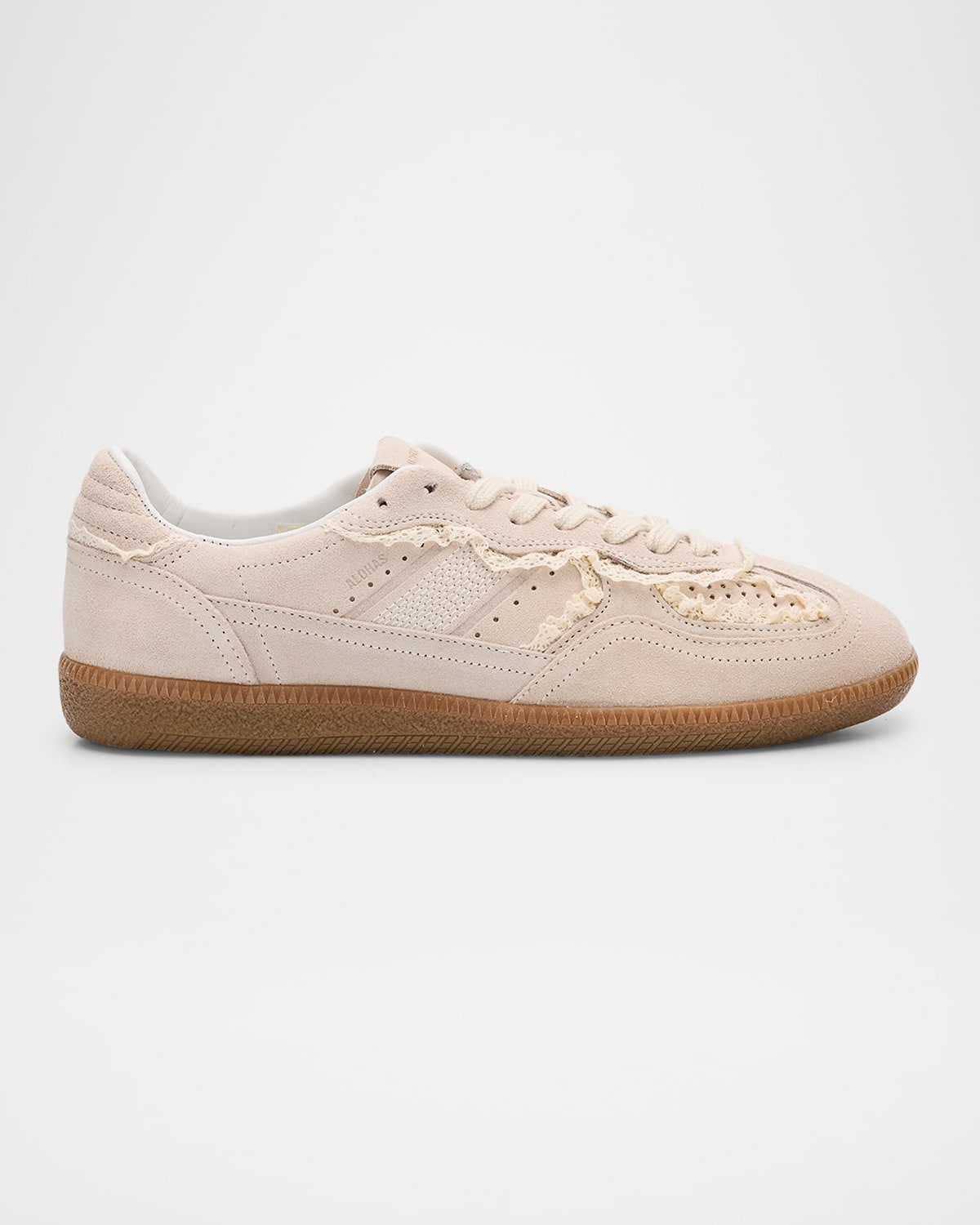 ALOHAS TB.490 SUEDE CROCHET-TRIM SNEAKERS 