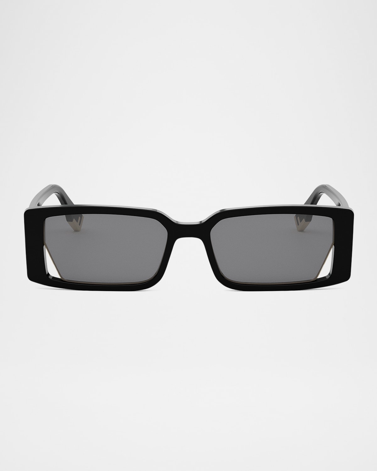 Fendi Way Rectangular Sunglasses, 53mm In Sblksmk