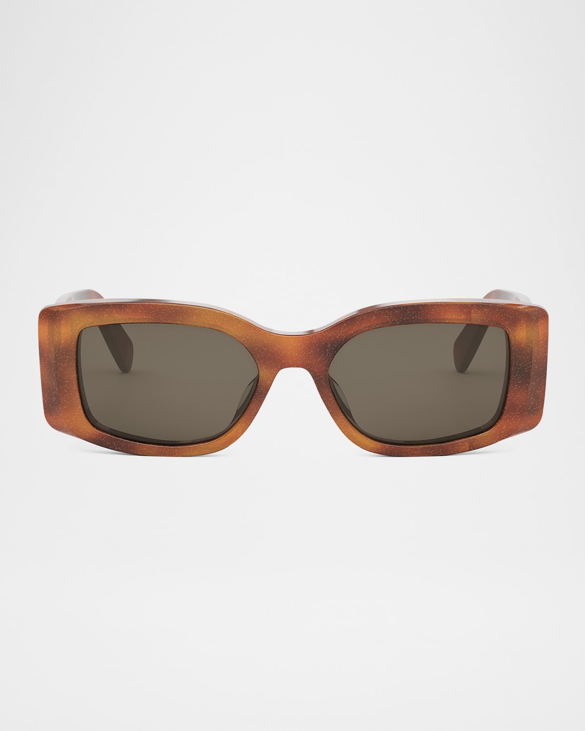 Celine Maxi Triomphe Rectangle Sunglasses In Blndhavbrn