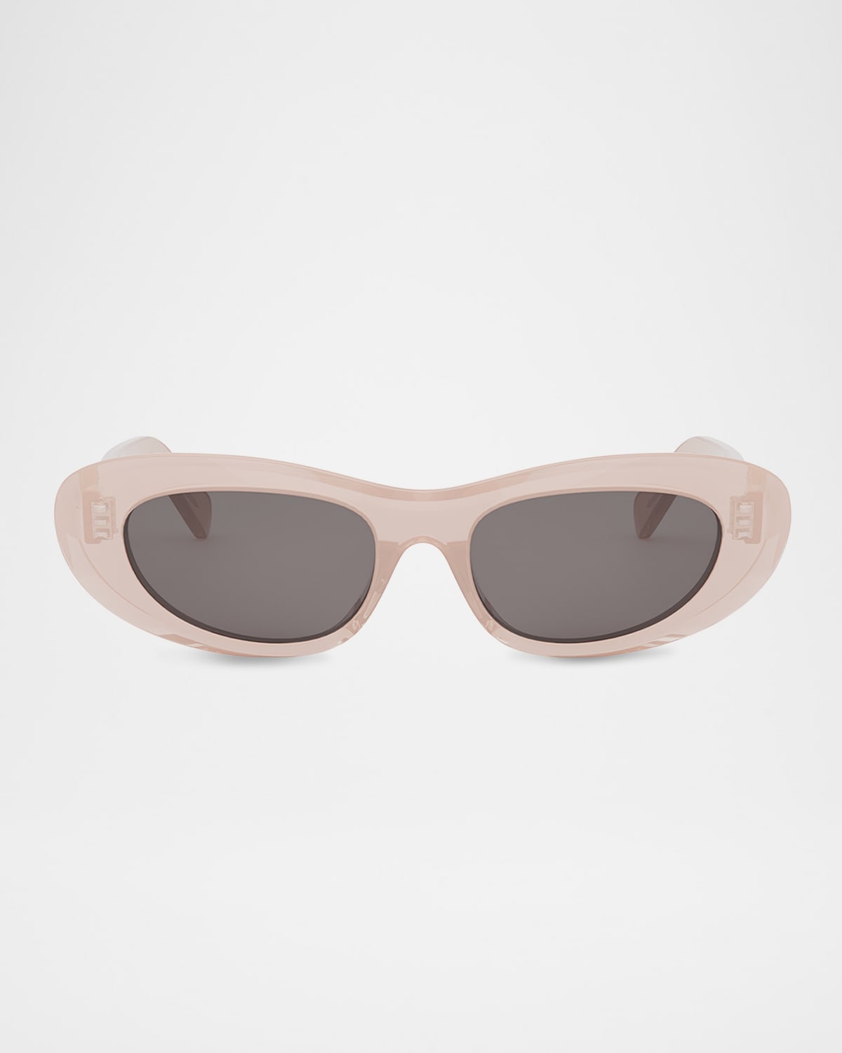 Celine Triomphe Round Acetate Sunglasses In Pnkosmk