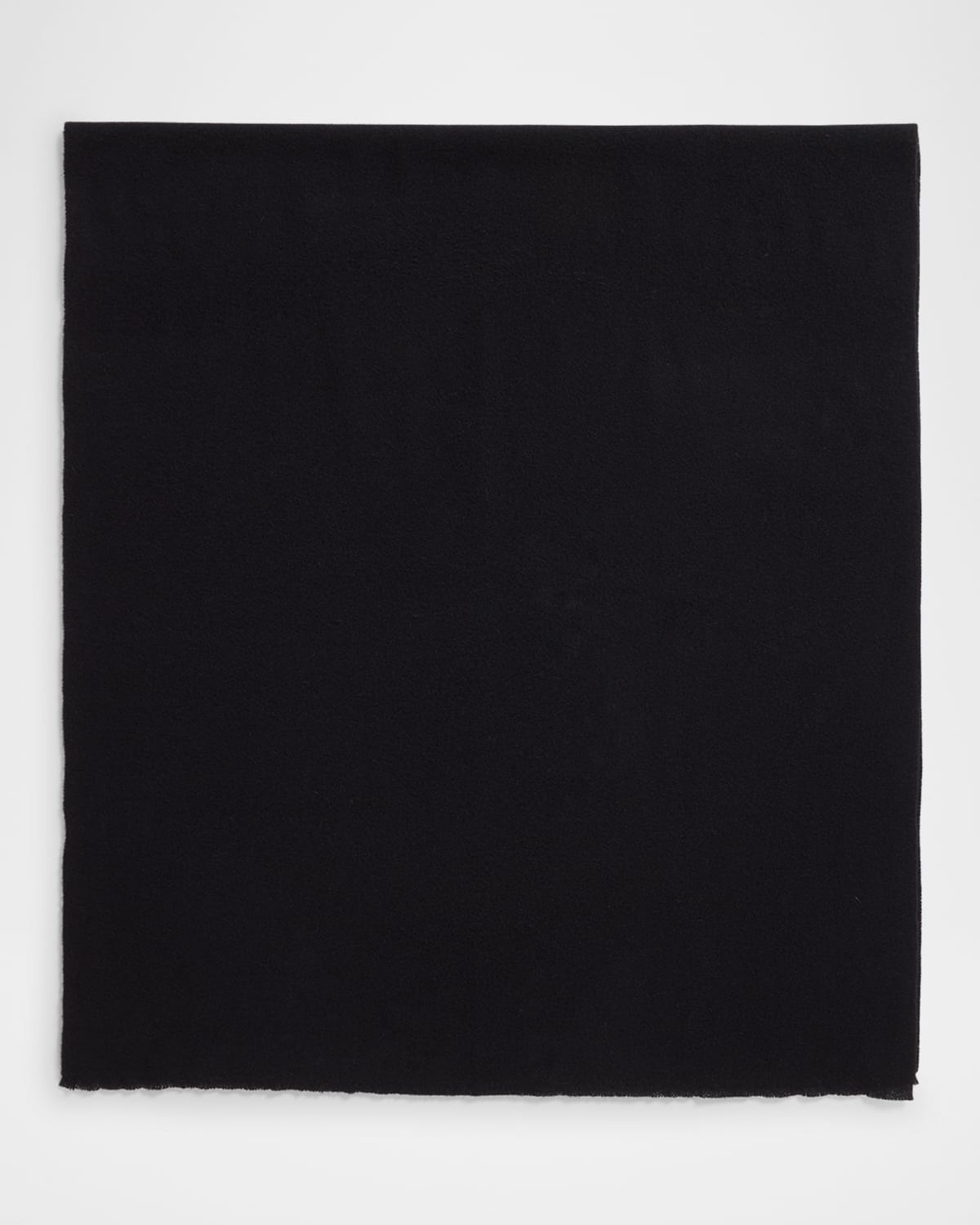 Totême Wide Classic Wool Scarf In Black 001