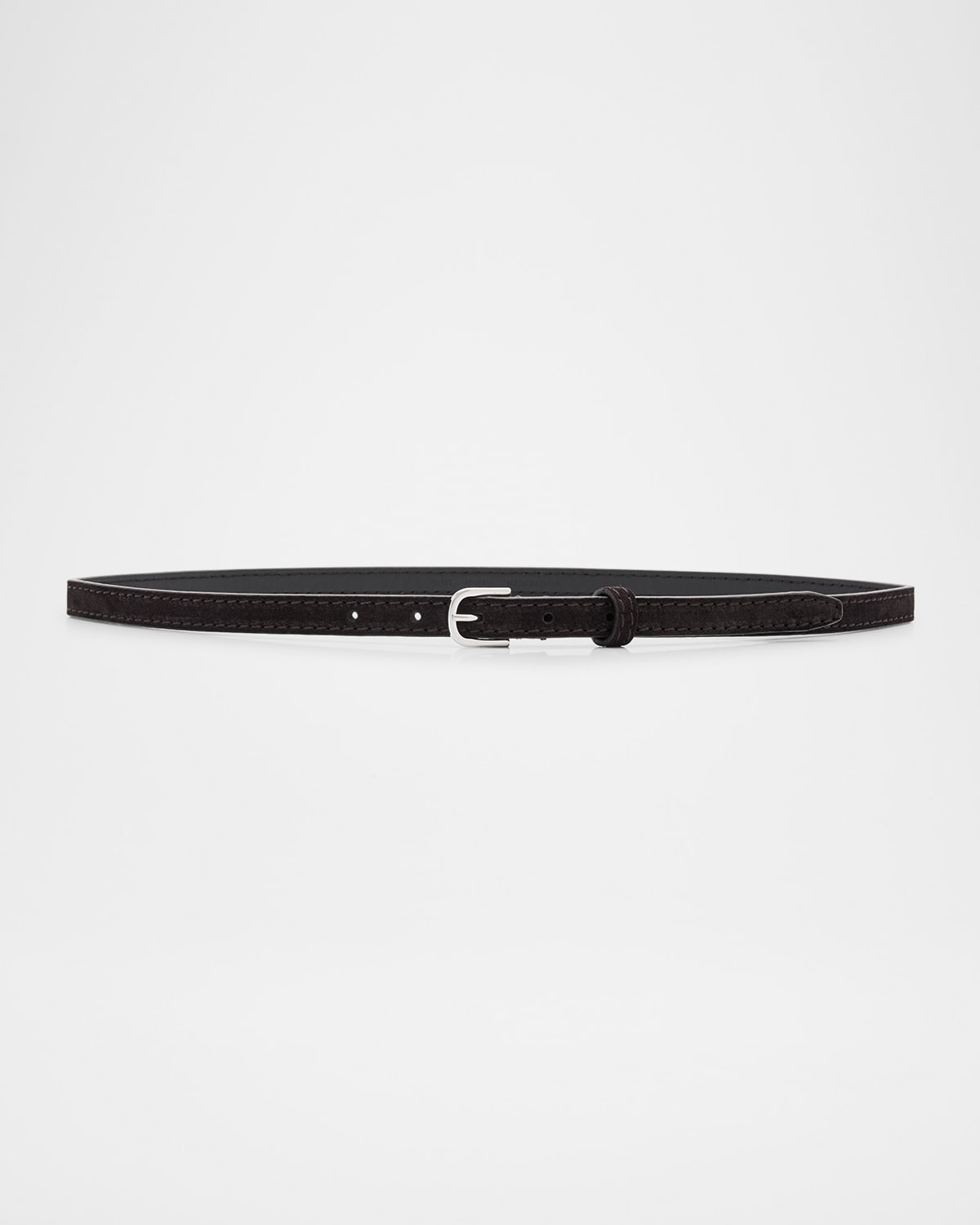 Totême Thin Trouser Belt In Espresso 040