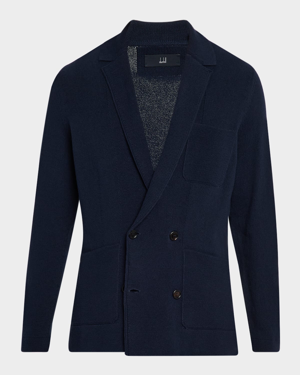 Dunhill Men's 7gg Cotton Double-breasted Blazer