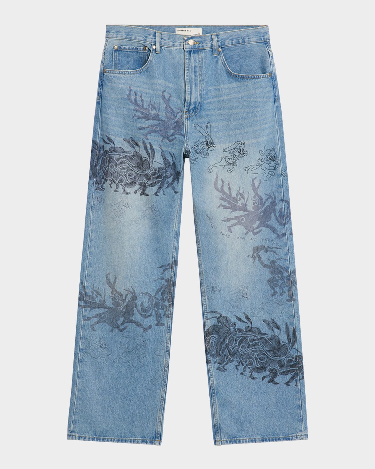 Domrebel Men's Stuffy Bootcut Jeans