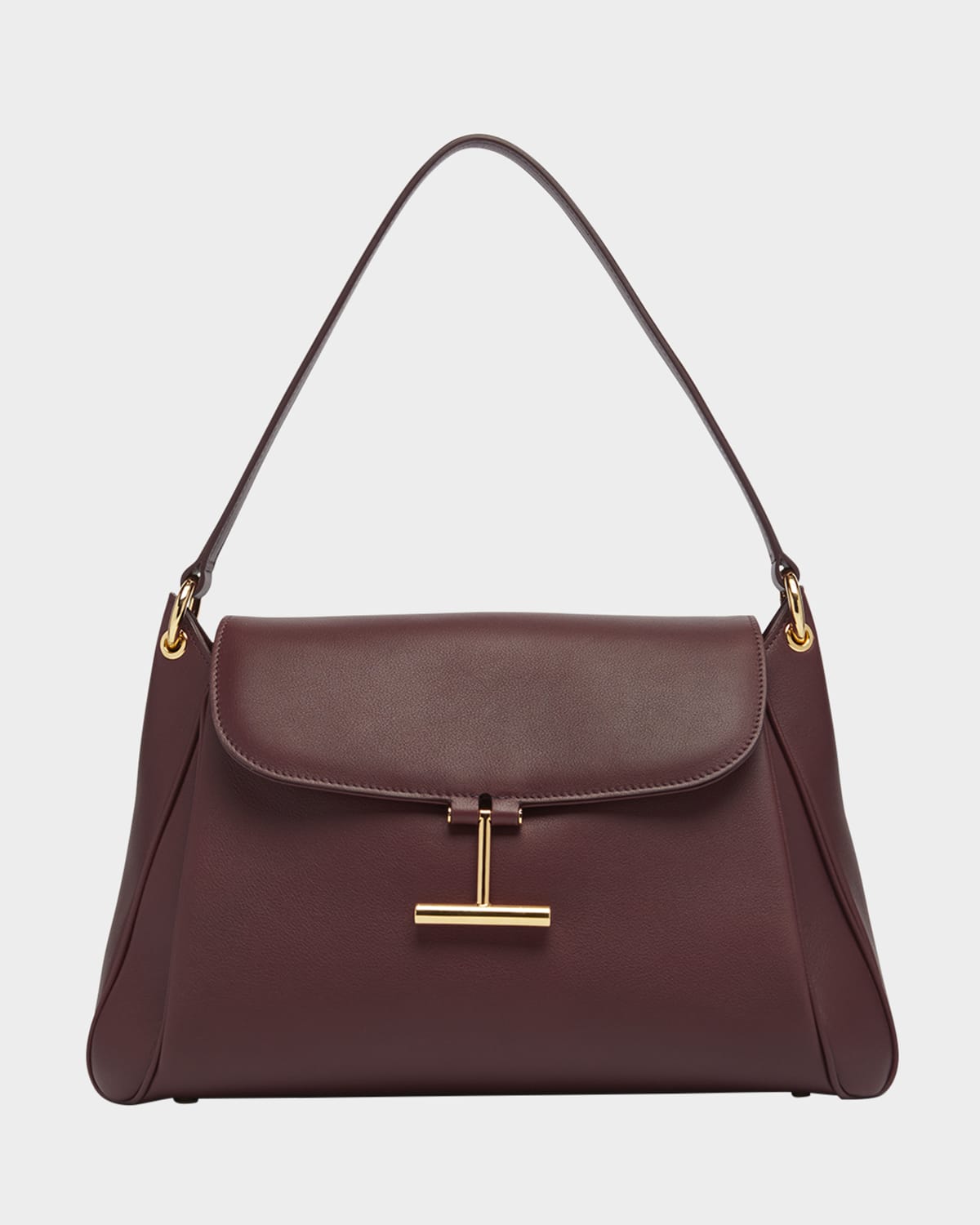 Tom Ford Tara Flap Shoulder Bag In Grain Leather