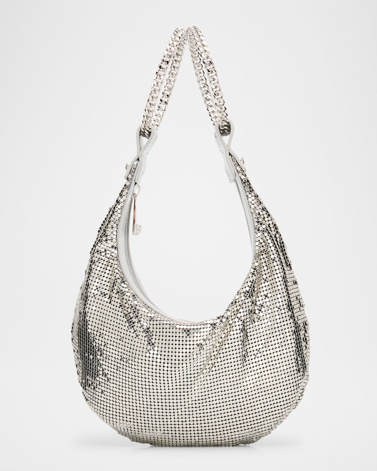 Metal Mesh Top-Handle Bag