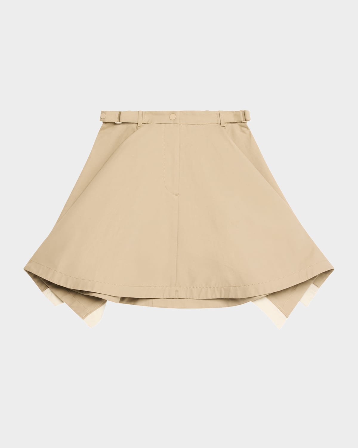 Shop 3.1 Phillip Lim Flounce Mini Skirt In Khaki