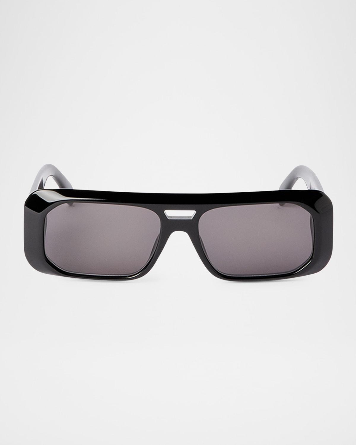 Palm Angels Men's Willow Acetate Rectangle Sunglasses In 11007black Dark Grey