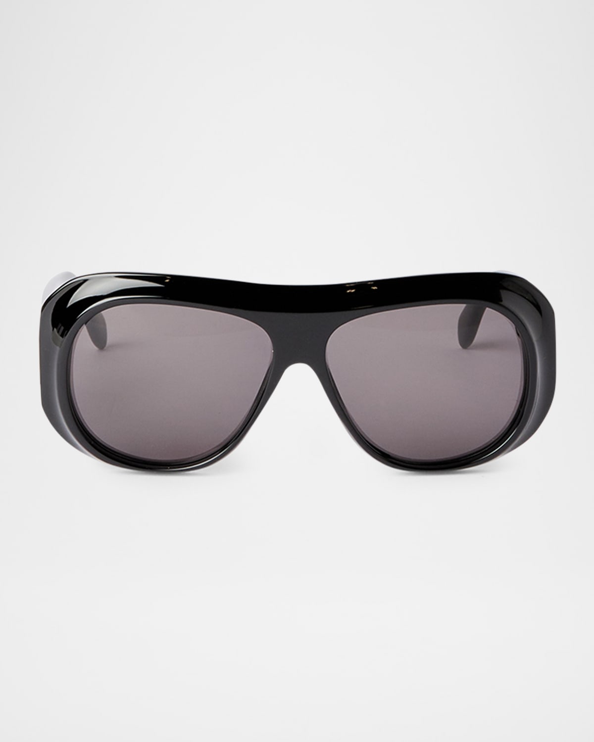 Palm Angels Men's Elfin Acetate Round Sunglasses In 11007black Dark Grey