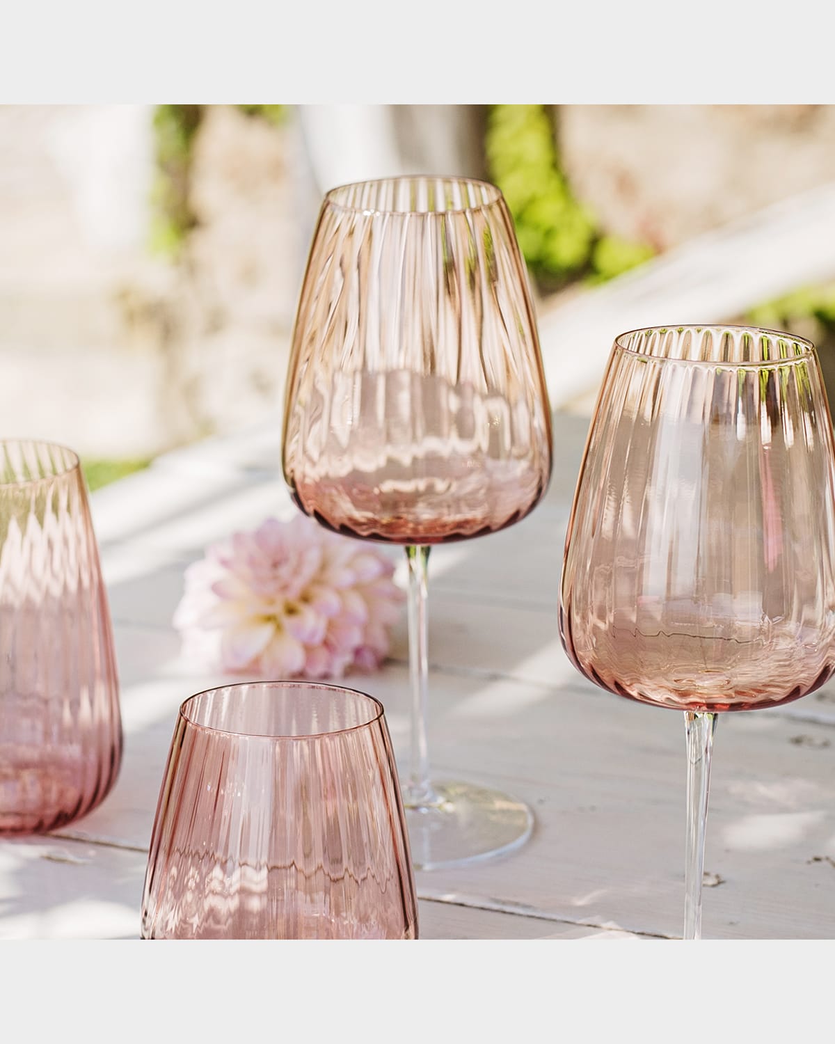 Vietri Francesca Wine Glass, 18 Oz. In Blush
