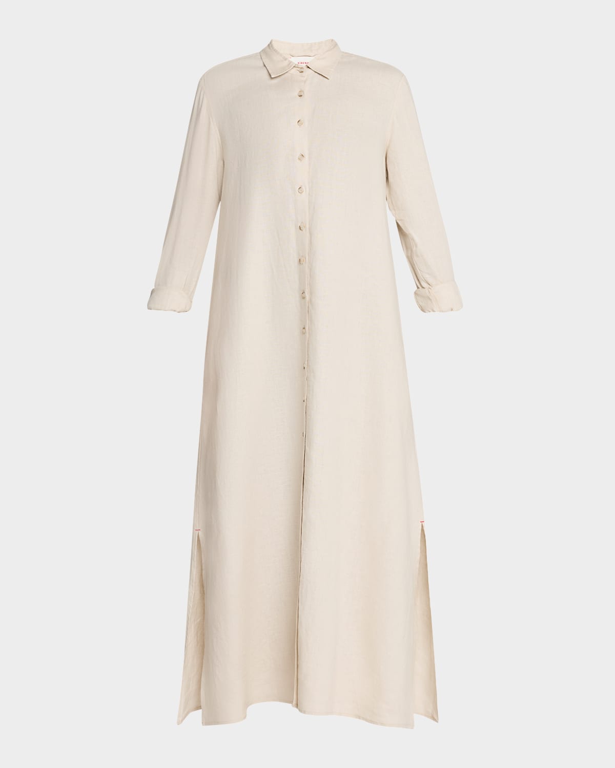 Shop Xirena Boden Linen Button-front Maxi Dress In Winds