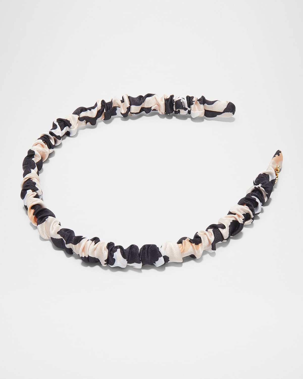 Lele Sadoughi Jessie Leopard-print Silk Headband In Leopard 999