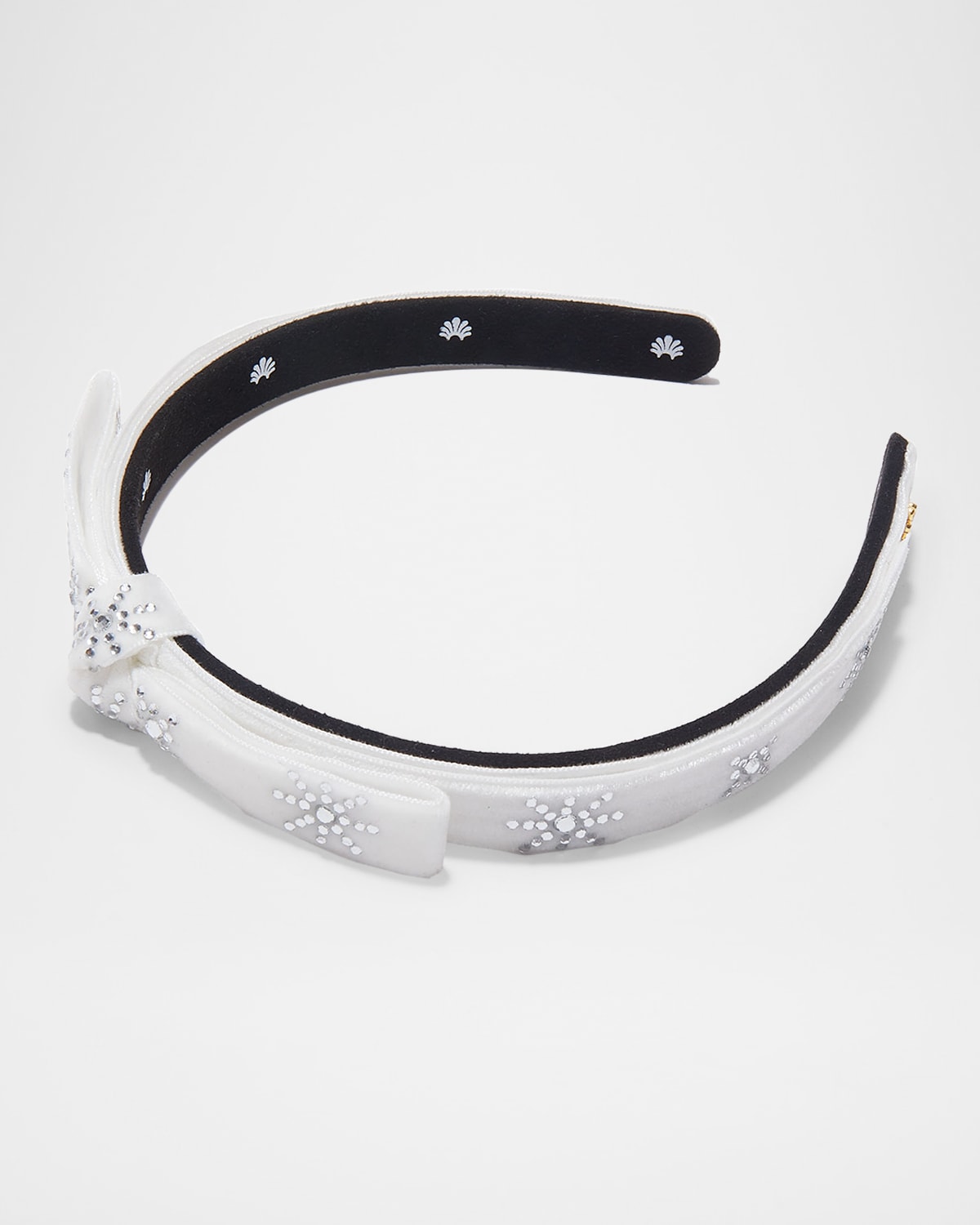 Lele Sadoughi Bardot Crystal Starlight Headband In Ivory 100