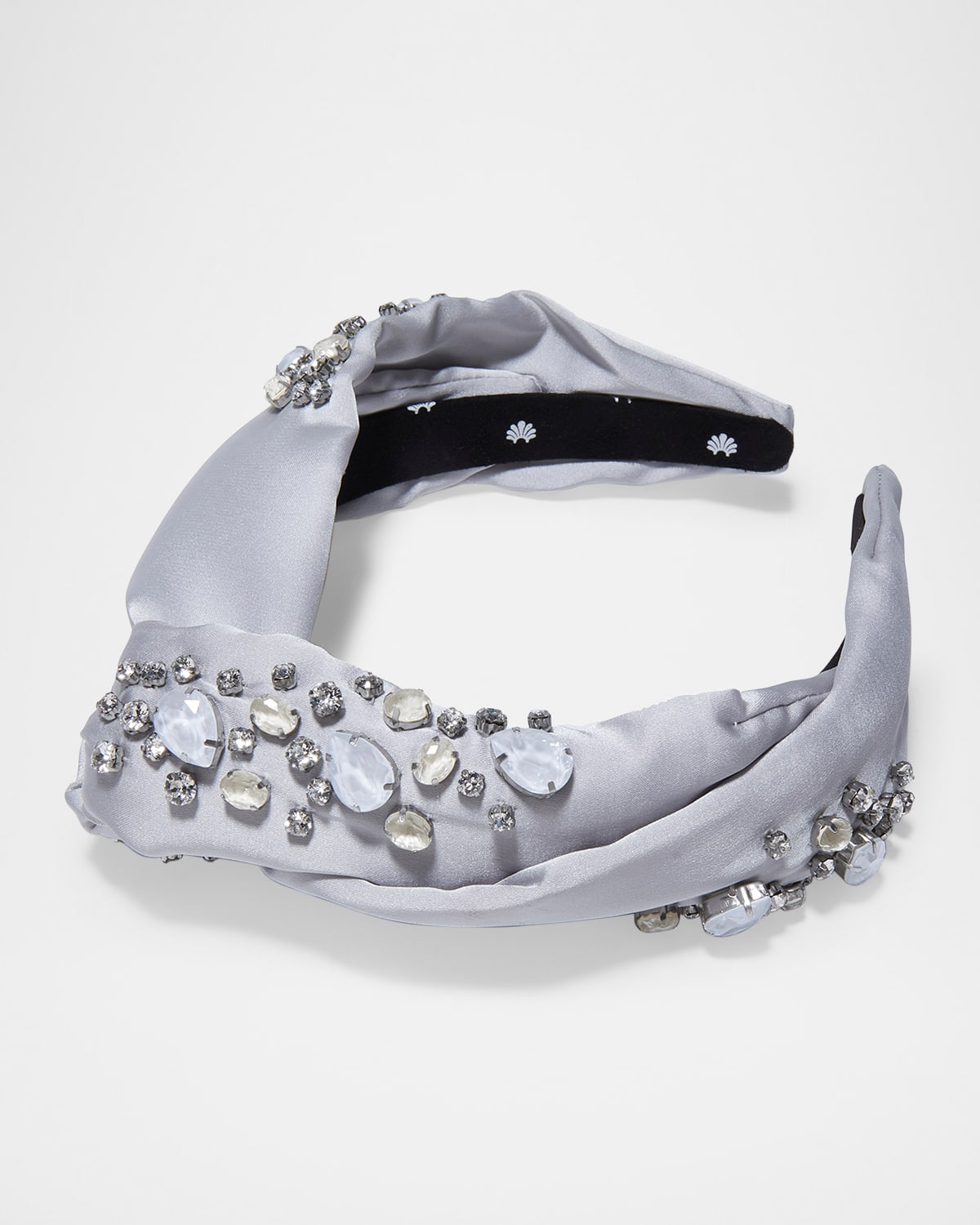 Lele Sadoughi Slim Greta Swarovski Headband In Opal 100