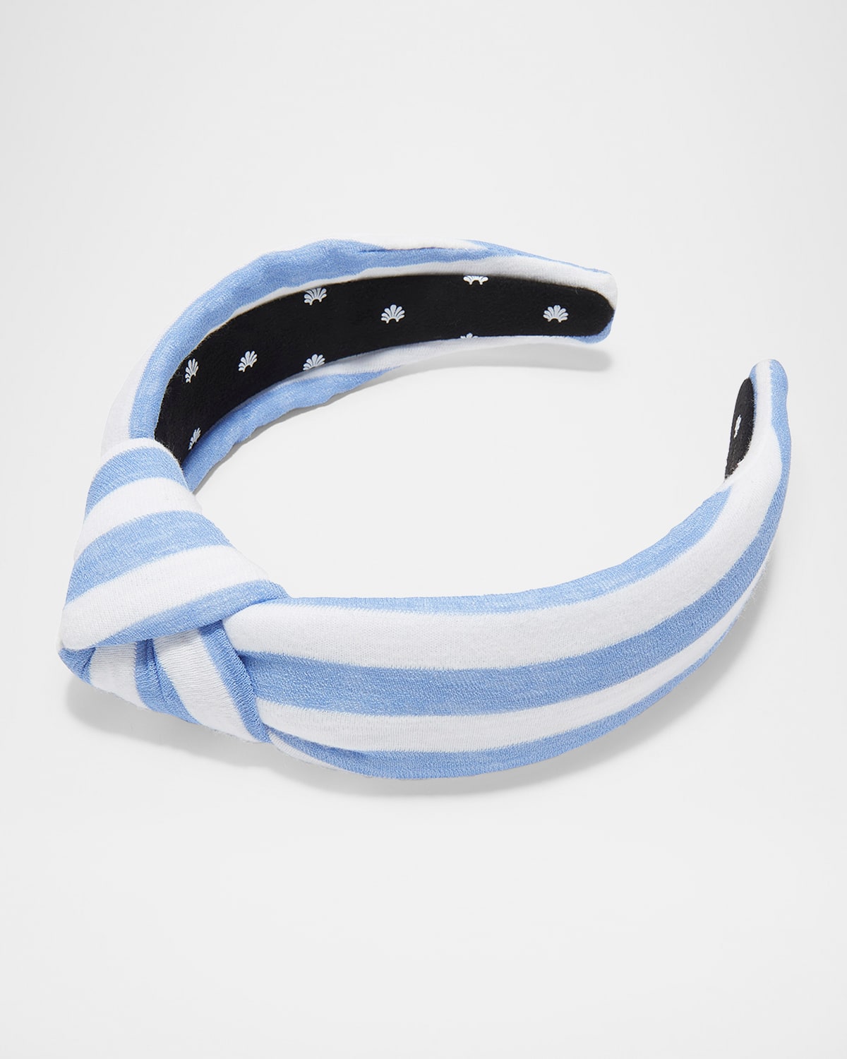 Lele Sadoughi Knot Linen Headband In Capri Stripe 999