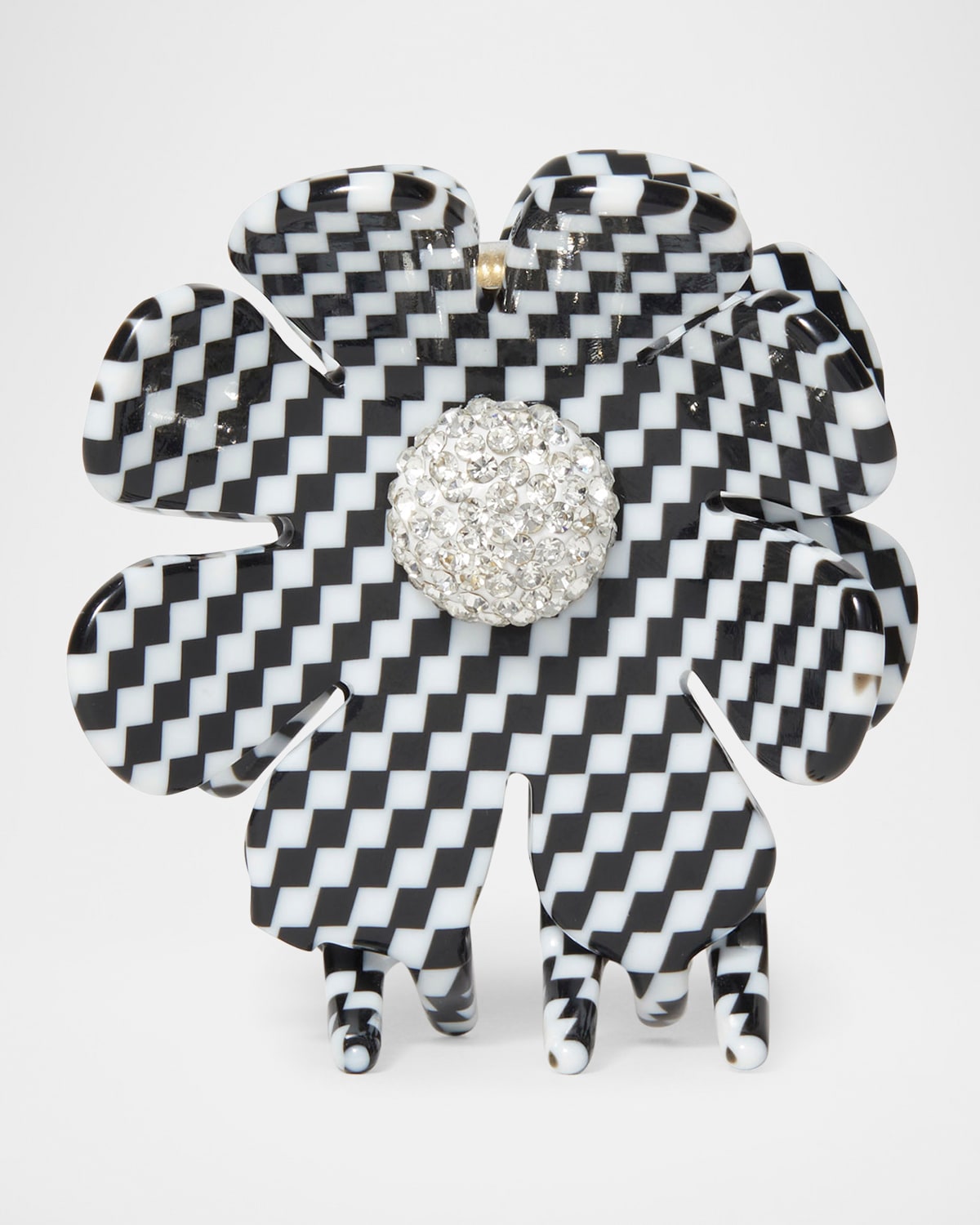 Lele Sadoughi Sunflower Claw Clip In Harlequin Check 999