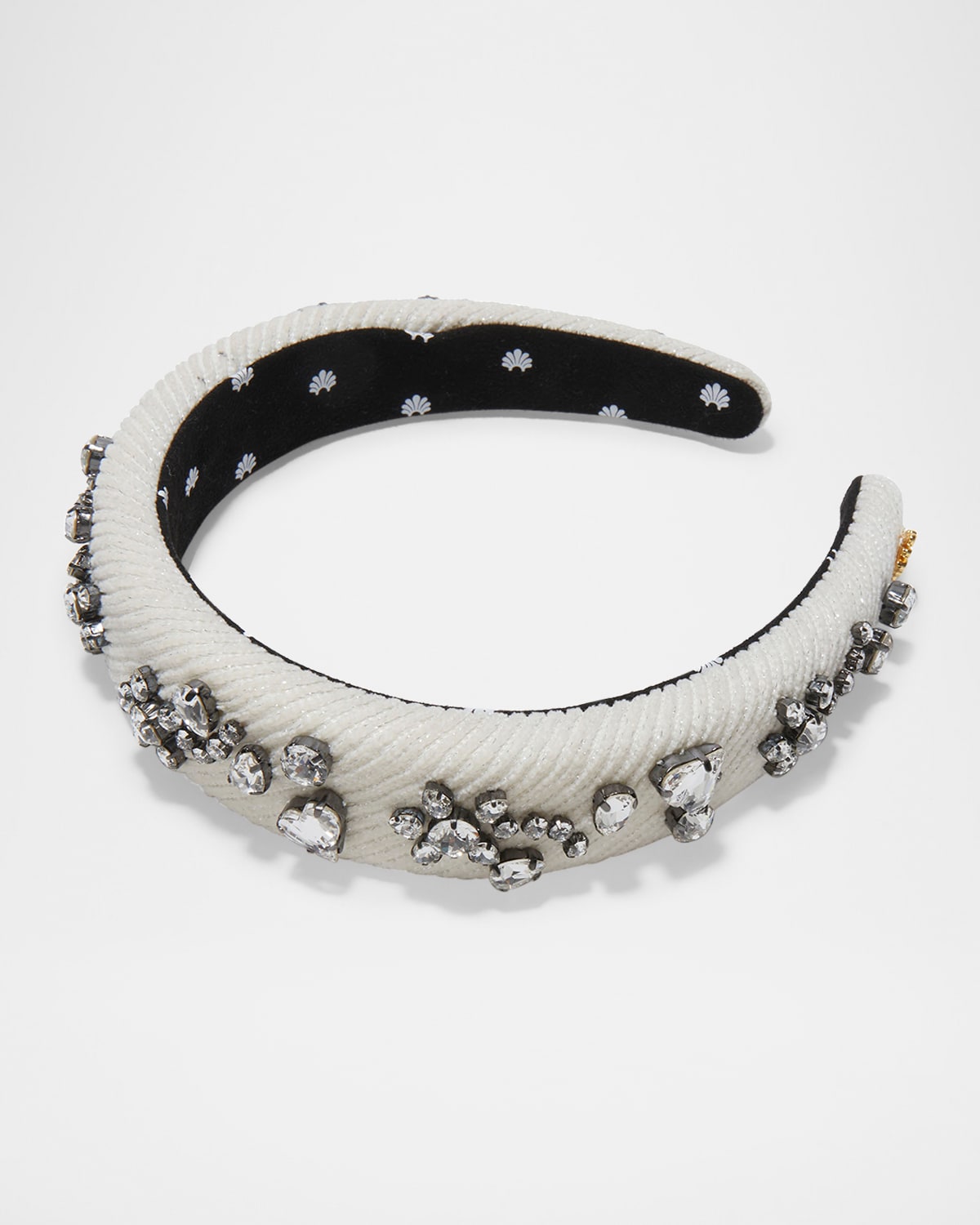 Lele Sadoughi Alice Swarovski Headband In Ivory 100