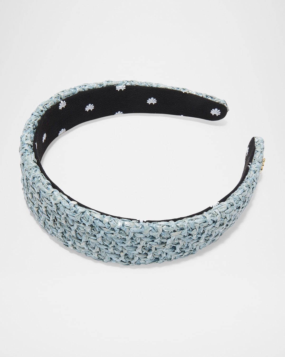 Lele Sadoughi Bessette Raffia Headband In Capri Blue 400