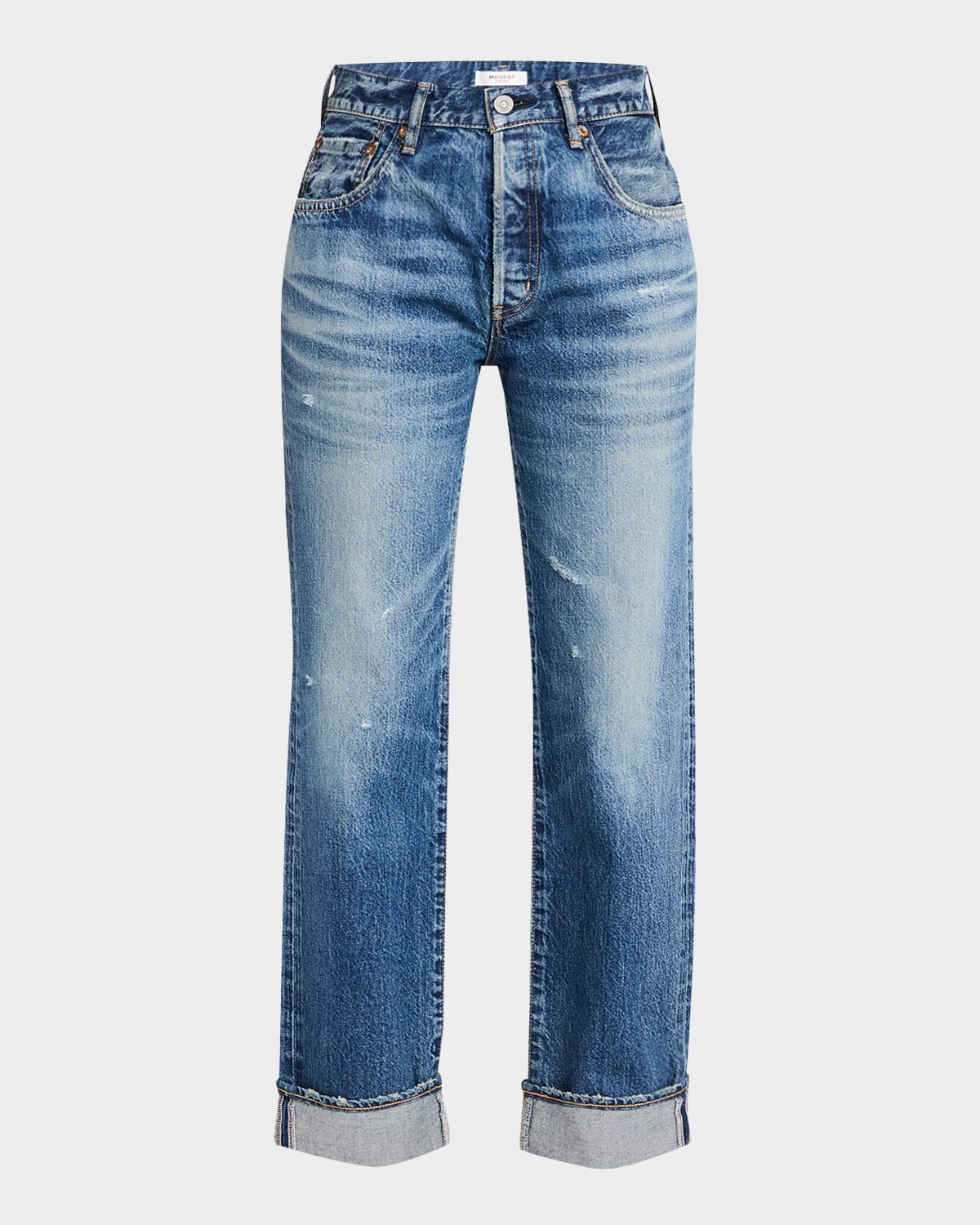 Aquebogue Straight Cuffed Jeans