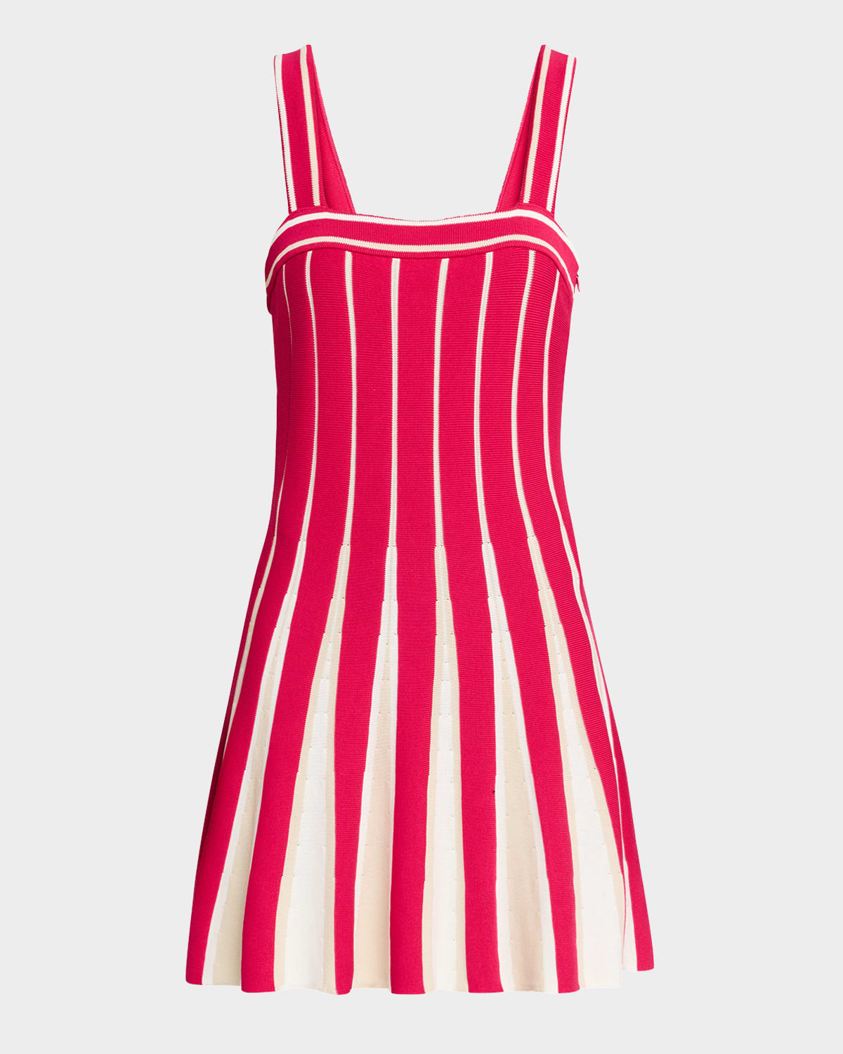 Ramy Brook Eloise Sleeveless Knit Mini Dress In Pink Petunia Stripe